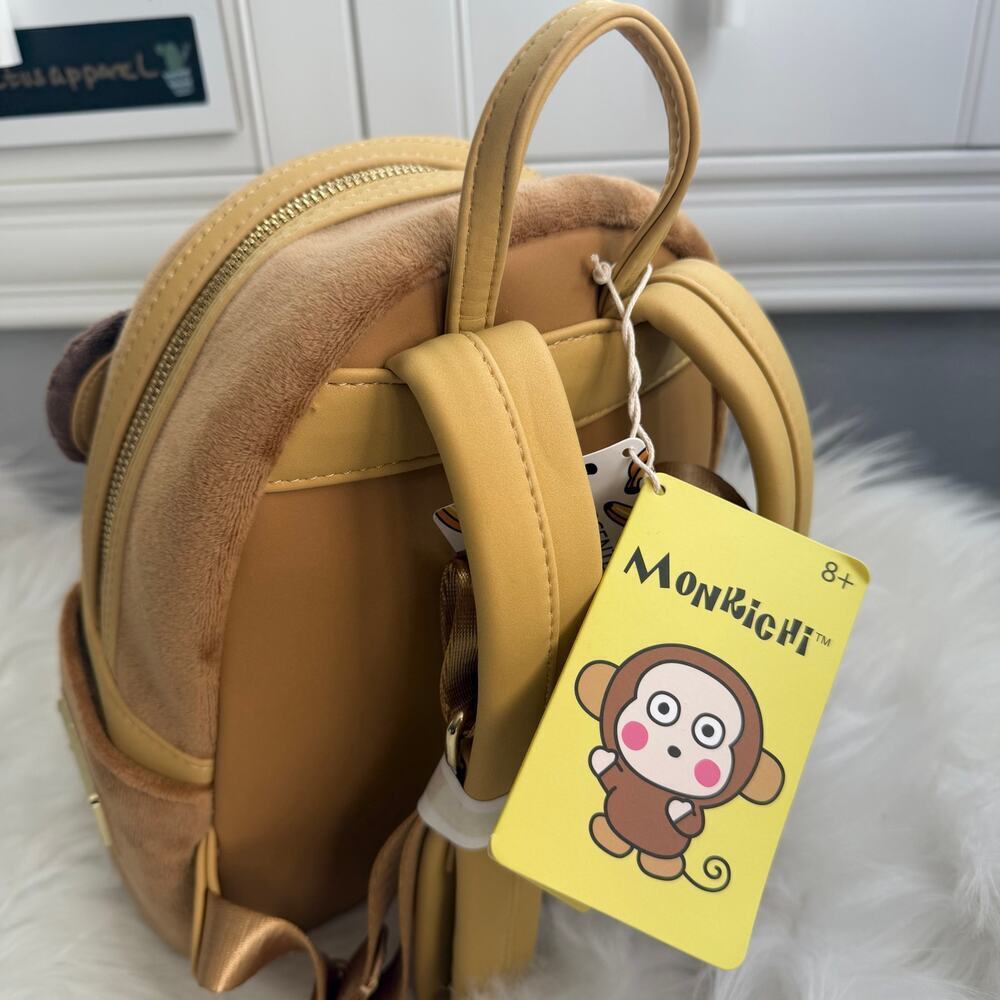 New Loungefly x Sanrio Monkichi Scented Mini Backpack - Picture 2 of 11